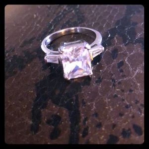 Silver Diamond Ring